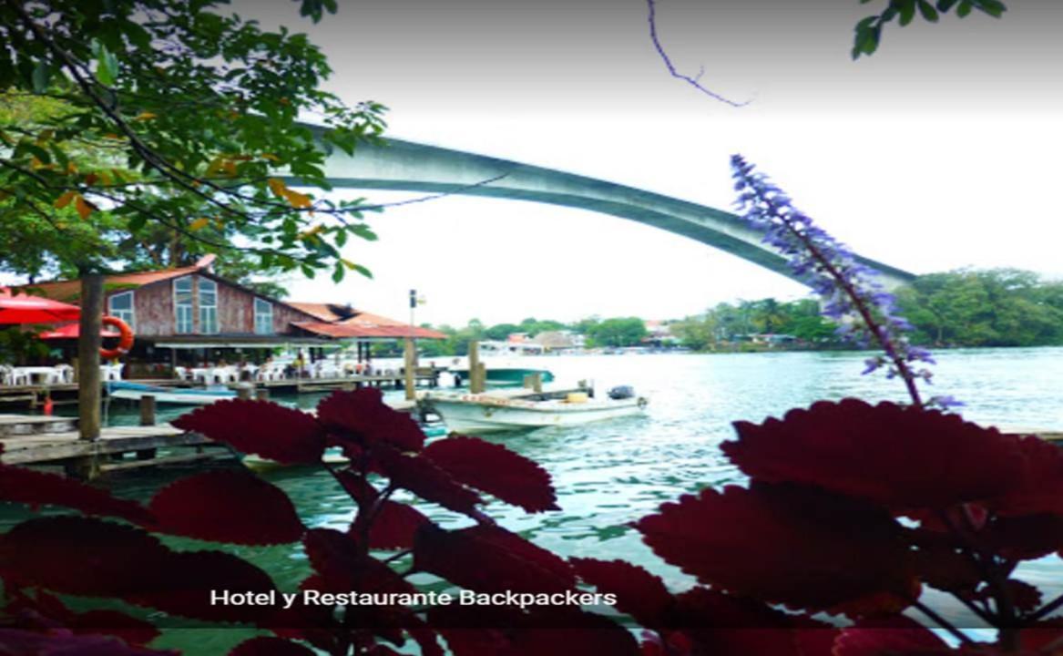 Hotel Y Restaurante Backpackers Rio Dulce Town Zewnętrze zdjęcie